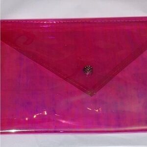 🔥Sale🔥New Clear Holographic Pink Clutch